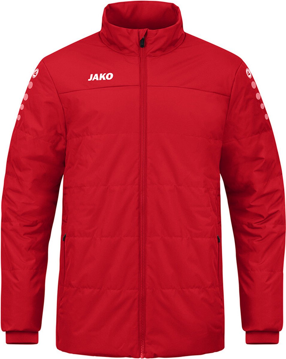 JAKO Coachjas Team Zonder Capuchon Kind Rood Maat 140