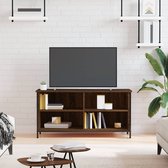 The Living Store TV-kast - bruineiken - 100 x 40 x 50 cm - ijzeren poten