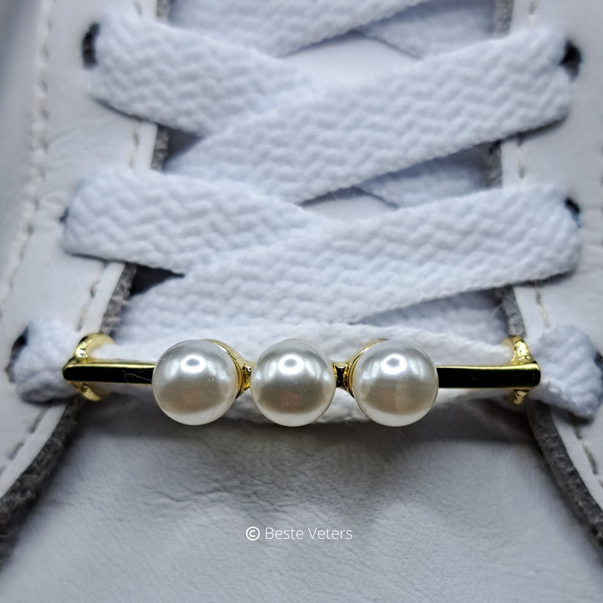 Beste Veters - Schoenaccessoires - Schoenveter clips - Sneaker gesp - Schoenveter gesp - Veter clip - Parels - Goud - Diamant - Kerst