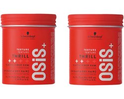 Schwarzkopf Osis Thrill Fibre Gum 2x 100ml - Duopack VOORDEEL PAKKET!