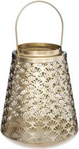 Kaarshouder Atmosphera To Feel Good Gouden Ijzer (20 x 17 cm)