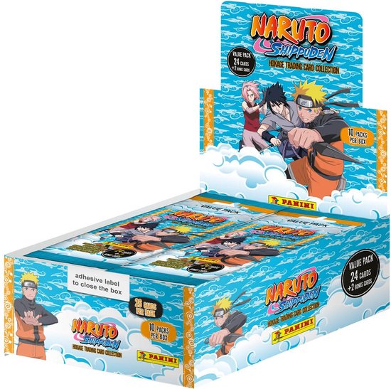 Naruto - Shippuden Hokage Trading Card Collection Value Packs Display (10)  (Anglais)