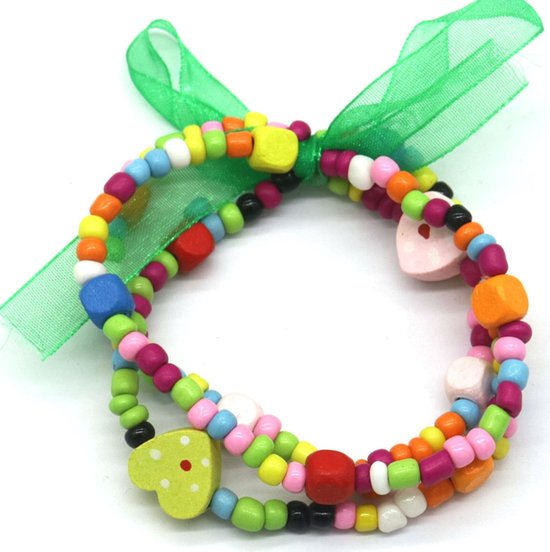 Armbanden voor Kinderen - Hout - 3 Stuks - Multicolor