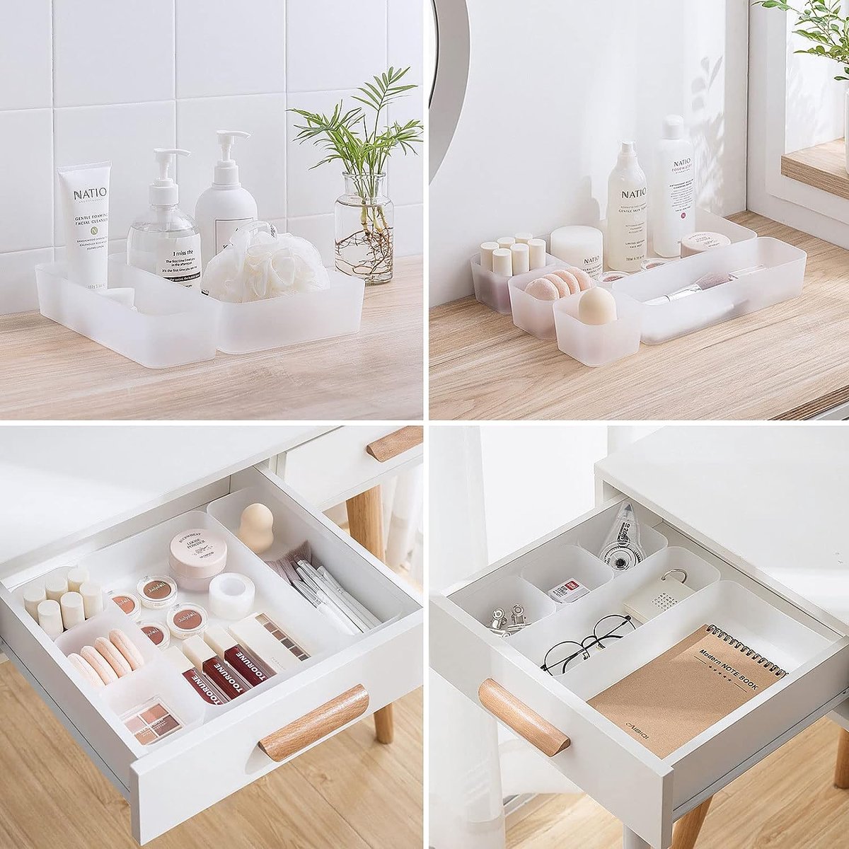 12 Pcs Tiroir Organisateur De Rangement Cuisine En Plastique