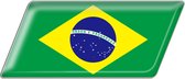 Vlag sticker - autostickers - autosticker voor auto - bumpersticker - Brazilië