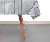 Raved Tafelzeil Hout  140 cm x  260 cm - Celadon - PVC - Afwasbaar