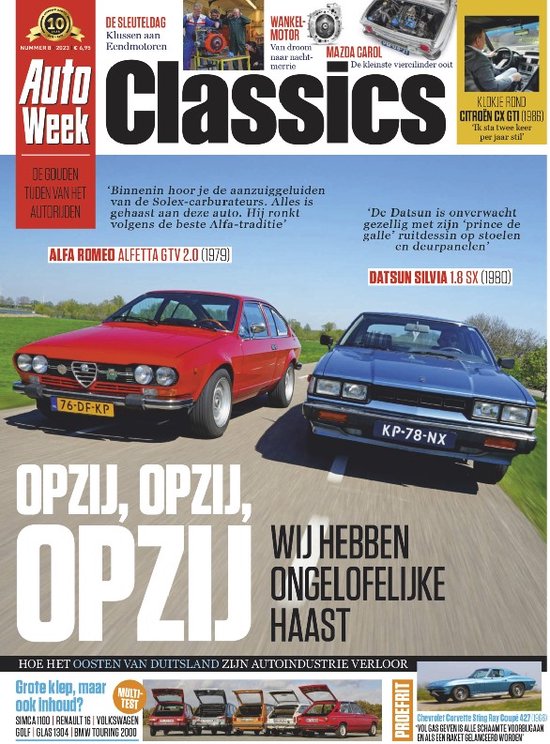 AutoWeek Classics 8-2023 - De gouden tijden van autorijden. cadeau geven