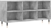 vidaXL - Tv-meubel - 103,5x30x50 - cm - bewerkt - hout - betongrijs