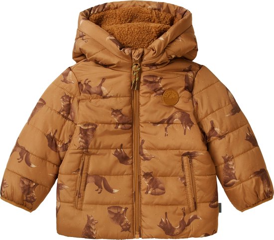 Noppies Boys Jacket Tavares Allover print Jongens Jas - Chipmunk - Maat 80