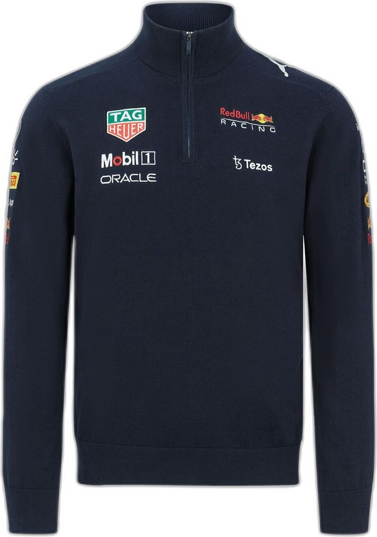Red Bull Racing Teamline Half Zip Hoody 2022 Taille L - Max Verstappen- Grand Prix des Pays-Bas de Formule 1 1-