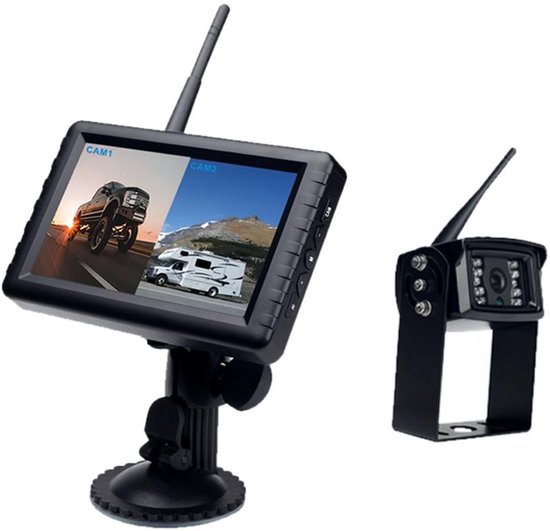 Vechline Draadloze Camera Set 5 Inch Achtercamera >2021 12/24V