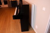 Pianowol zwart - geluidsisolatie piano - akoestisch absorptiescherm