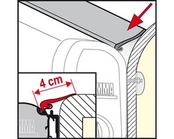Fiamma Kit Rain Guard Afdichtingsrubber M - 550cm