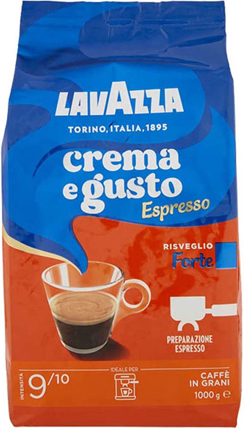 Paquet de 1 kg café en grains LAVAZZA Gusto Forte
