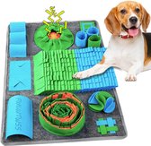 Snuffeltapijt voor honden, intelligent speelgoed voor honden, snuffeltapijt met 10 trainingselementen en 3 mobiele niveaus, wasbare snuffelmat voor honden, interactief hondenspeelgoed