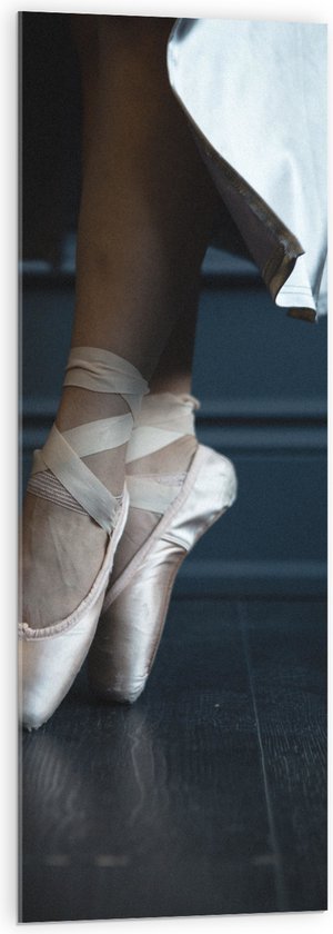 Acrylglas - Ballerina aan het Dansen op Spitzen - 40x120 cm Foto op Acrylglas (Met Ophangsysteem)