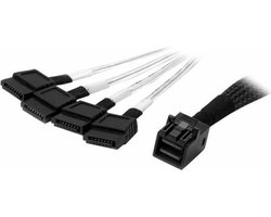 StarTech Interne Mini-SAS naar SATA kabe l- SFF-8643 naar 4x SATA - 1 m