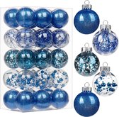 30 stuks 50 mm decoratieve kerstballen, kerstballen, glitterkerstboomversiering, delicate decoraties voor kerstboom, kerstbruiloftsfeest