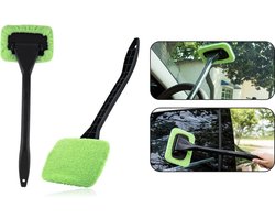 PD® - Raamwisser - Raamwasser - Raamtrekker - Raamwisser Auto - Microvezeldoek - Anti Condens - Wisser voor Condens op Ruiten / Ramen - Groen
