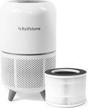 Rolfstone Air Balance – Luchtreiniger / Air Purifier met vervangbaar HEPA 13 filter + koolstoffilter – Werkt tegen huisstofmijt, hooikoorts, allergie, stof, – CADR: 160m3/h. – 3 standen + slaapstand en automatische stand – Luchtkwaliteit indicator