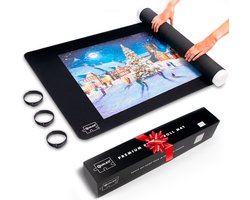 Qualico 1500 - Puzzelmat Neopreen - Antislip - De portapuzzle die echt werkt! Tot en met 1500 stukjes - 66 x 120 cm