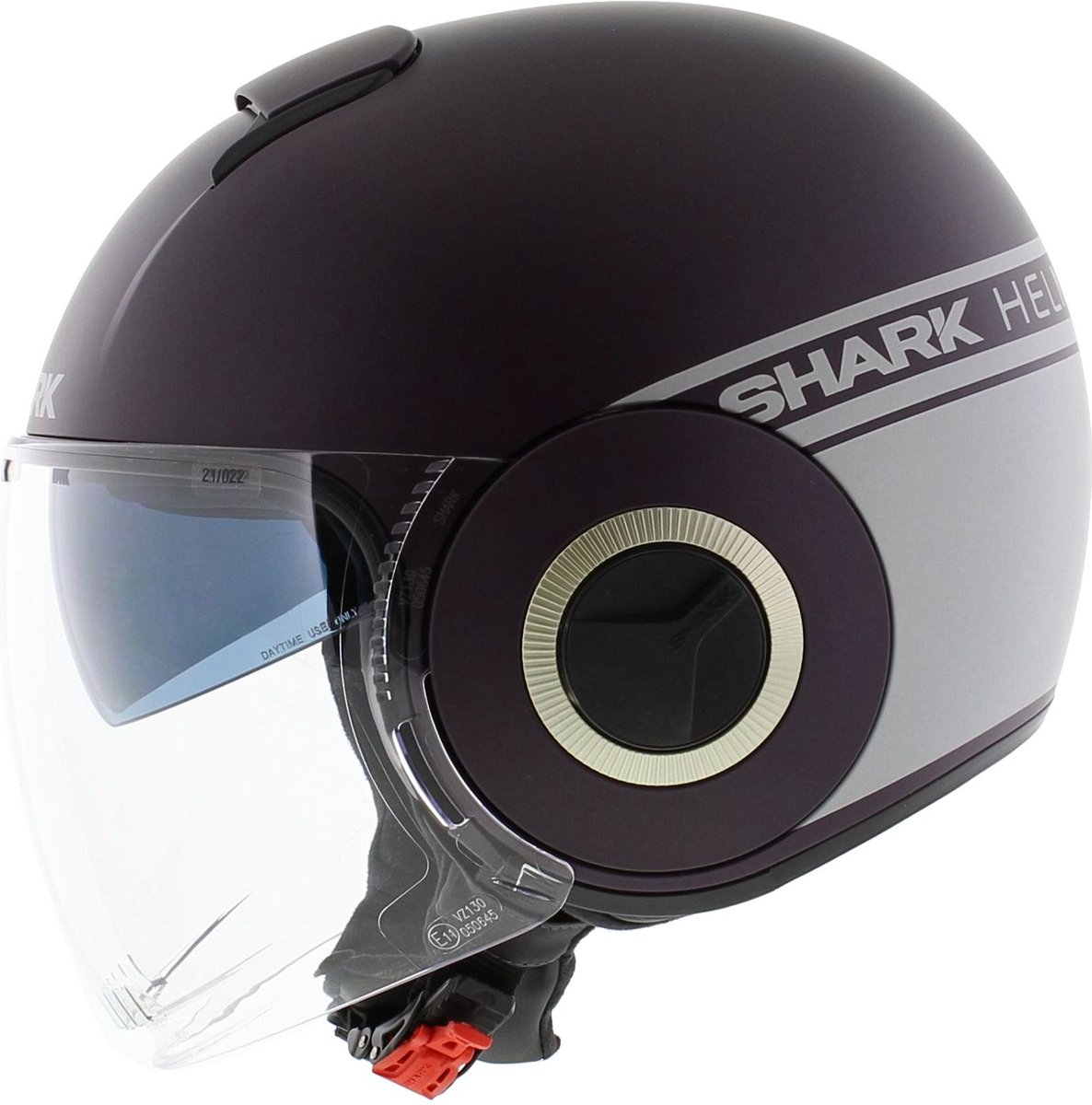 Shark Shark Nano Street Neon Mat Pearl Zilver Pearl PSP Jethelm - Maat XS - Helm – foto 7