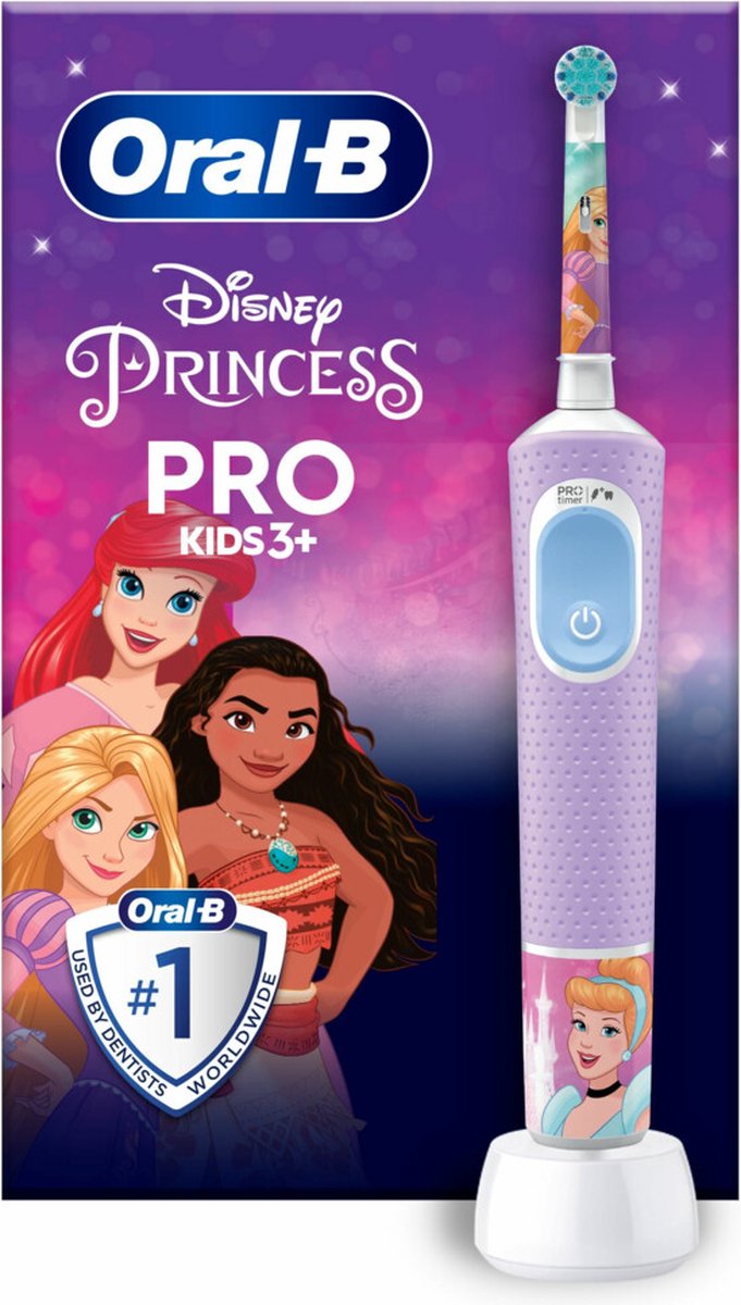 Oral-B Pro Kids - Princess - Elektrische Tandenborstel - Ontworpen Door Braun