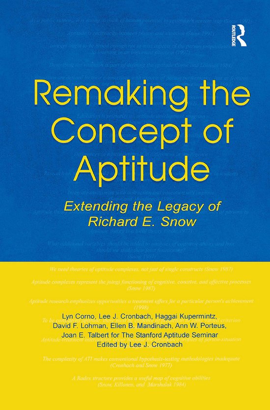 Remaking the Concept of Aptitude - cover