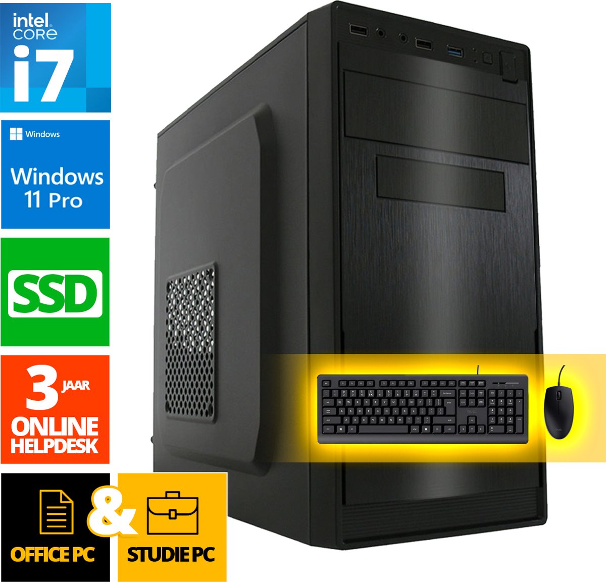 Intel Compleet PC SET | Intel Core i7 | 32 GB DDR4 | 1 TB SSD - NVMe ...