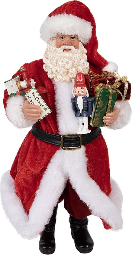 Kerstman figuur, 62 cm / 24 Kerstman Kerstversieringen, Staande Kerst Decoratie Figuren, Kerstman Poppen Schattig Rood Pluche Dier, Kerstman Geschenken