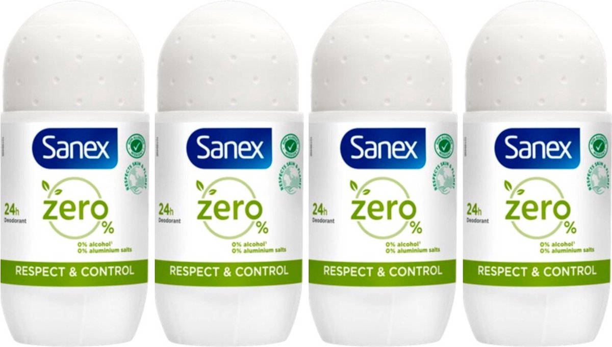 Sanex Deo Roller – Zero Respect & Control 4 x 50 ml
