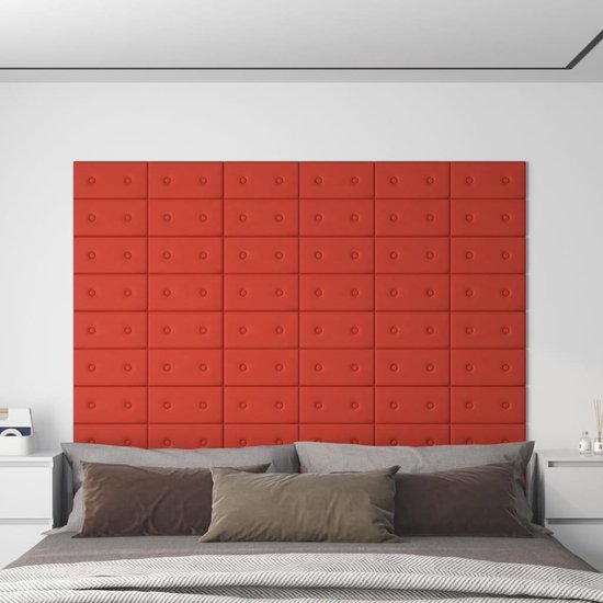 The Living Store Wandpanelen - Trendy - Wandbekleding - 30 x 15 cm - Duurzaam kunstleer