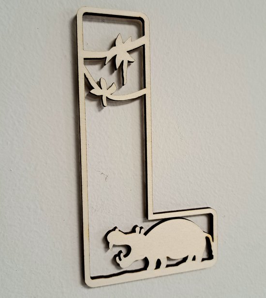 Letter L Houten Letters Alfabet 15CM Kinderkamer Kraamcadeau