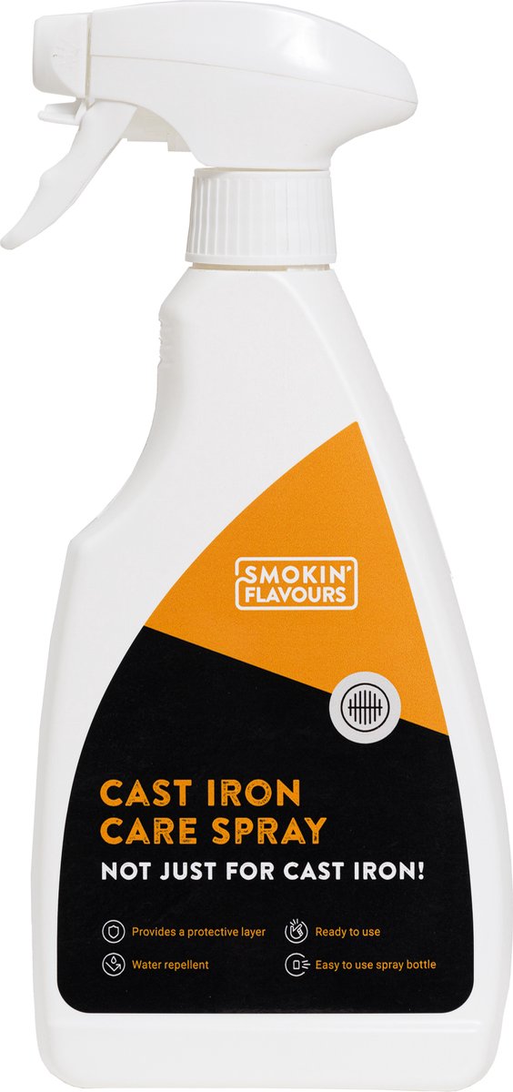 Cast Iron Care Spray | 500 ML | Onderhoud & Bescherming | Ideaal voor Gietijzeren Oppervlakken | Behoud de Perfecte Bakresultaten