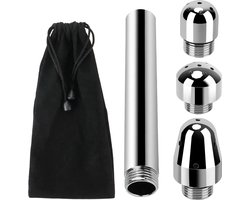 Anaal douche - Vaginale douche - Klysma - 3 opzetstukken - Anaal - Metaal