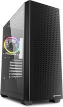Sharkoon VS9 RGB Zwart - Towermodel ATX - zwart