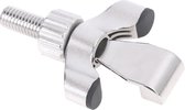 Deurslot - Chrome - Vilt tegen Deurbeschadiging - Deurslot voor stompe deuren - Anti-inbraak - Anti-diefstal - Veiligheid - Thuis - Hotel - Reizen - Deur Lock - RVS - Deur Stopper - Kindveilig