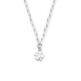 Collier en argent avec trèfle à quatre feuilles - Argent sterling 925 - 45 cm - Rhodié