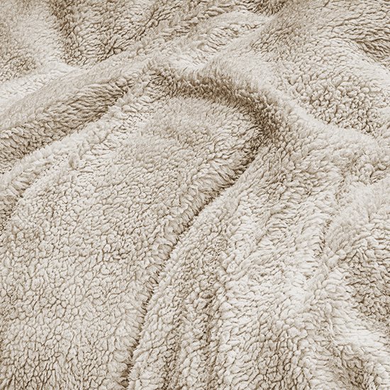 Eleganzzz Teddy Pluche Dekbedovertrek - Off White - Teddy Dekbedovertrek - Dekbedovertrek 240x200/220cm - Lits Jumeaux dekbedovertrekken