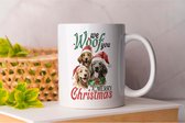 Mok We Woof You a Merry Christmas - Christmas - Gift - Cadeau - HolidaySeason - MerryChristmas - ChristmasTree - WinterWonderland - SeasonsGreetings - HolidayCheer - HappyHolidays