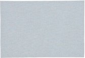 1x Placemats/onderleggers pastel blauw 30 x 45 cm - Tafel dekken - Pastel blauwe tafeldecoratie