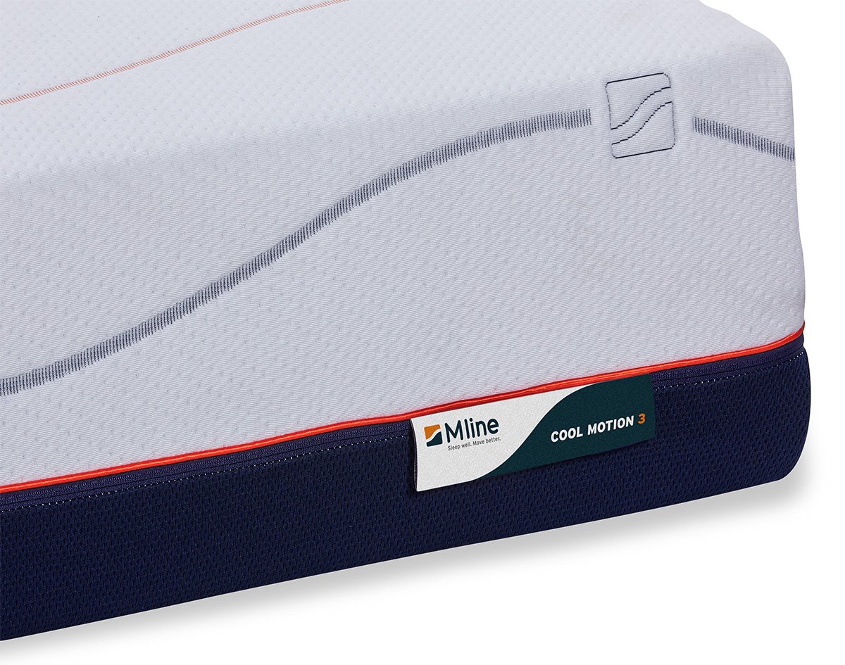 M line Cool Motion 3 90x210 cm matras Koudschuim Traagschuim Soft 7 comfortzones Dual action tijk Antislip laag Aqua Coating Copper Coating