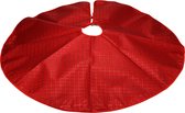 Home and Styling kerstboomrok - rood met glitters - D90 cm