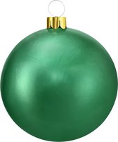 Christmas Decoration mega grote kerstbal - 45 cm - groen - opblaasbaar