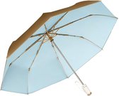 Bol.com Paraplu zakparaplu diameter 100 cm met automatische sluiting ergonomische handgreep gouden coating tegen vochtschade uv-... aanbieding
