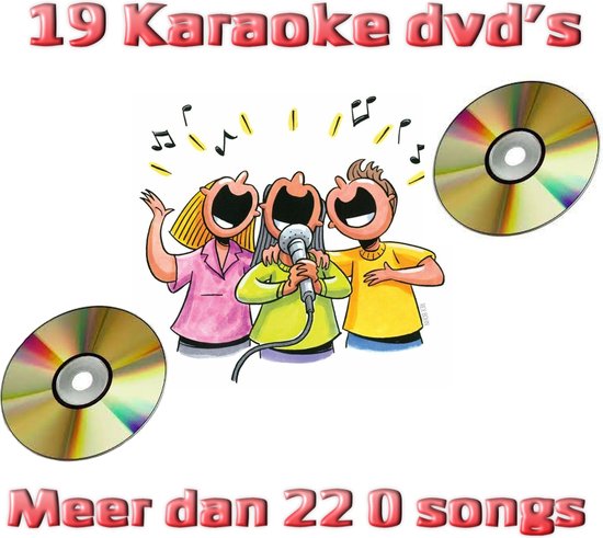 Karaoke - Pakket met 19 Karaoke DVD's Ruim 220 Songs