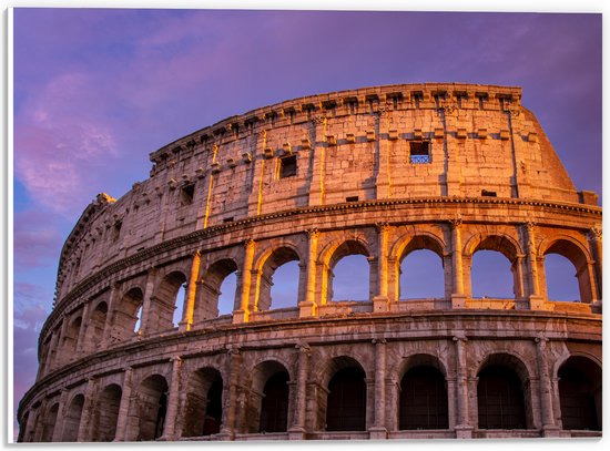 PVC Schuimplaat- Colosseum - Rome - Stad - Gebouw - 40x30 cm Foto op PVC Schuimplaat