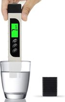 BOTC Digitale TDS Meter - LCD - inclusief lederen beschermhoes - Wit/Zwart