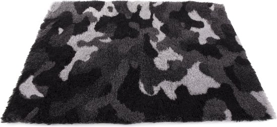 Vetbed - Hondenmat - Camouflage - Grijs - Gerecycled - 100X75 cm