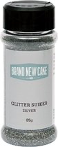 BrandNewCake® Glitter Suiker Zilver 85gr - Eetbare Gouden Glittersuiker - Taartdecoratie